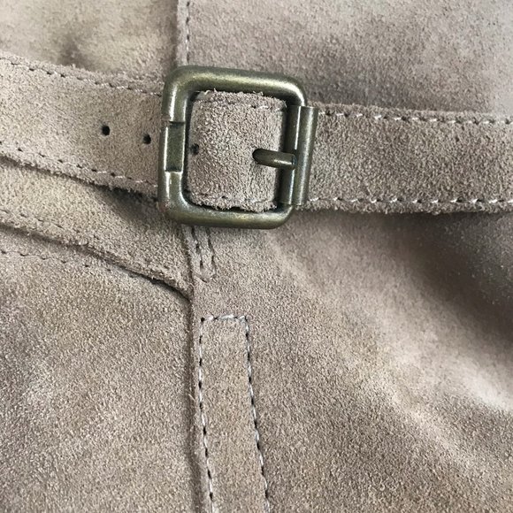 NEW Sam Edelman "Malone" Suede Ankle Boots in Beige, size 9M - Picture 5 of 9